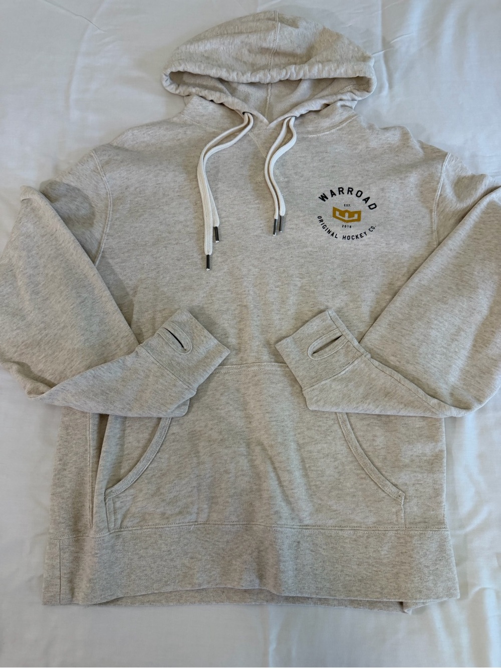 Men's Hooded Pullover Sweatshirt in Light Heather Gray